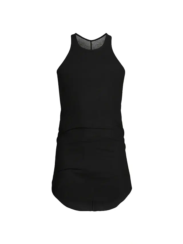 Rick Owens Men's Basic Rib-Knit Tank Top - Black