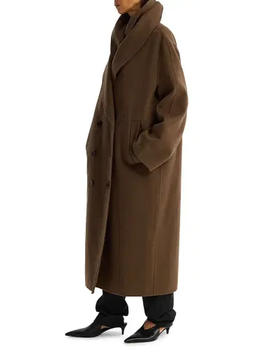 RÓHE Women's Double-Faced Wool Scarf Coat - Taupe - Size 10 | Thumbnail 7 RÓHE Women's Double-Faced Wool Scarf Coat - Taupe - Size 10 | Thumbnail 7