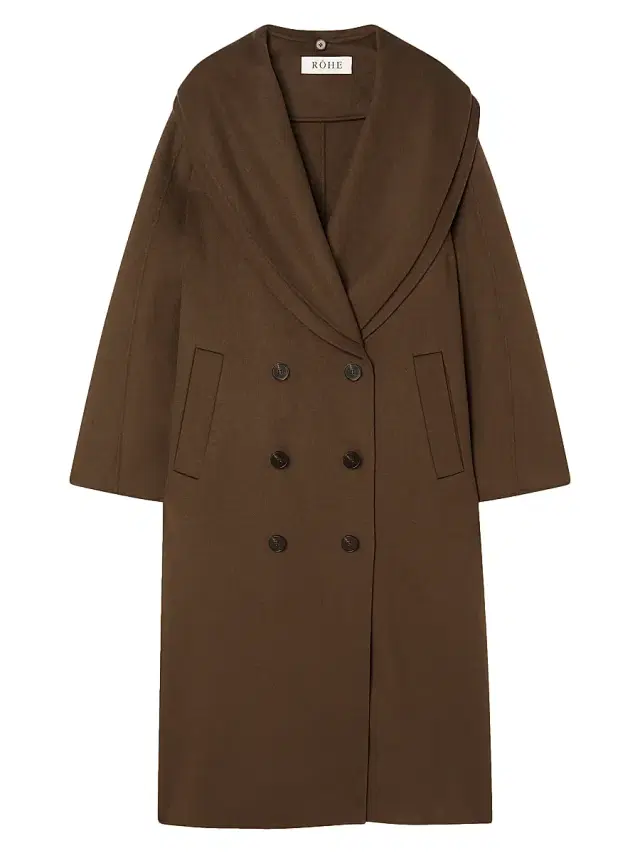 Róhe Women's Double-Faced Wool Scarf Coat - Taupe