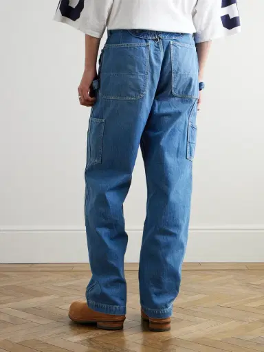 KAPITAL Lumber Straight-Leg Panelled Jeans - Men | Thumbnail 3
