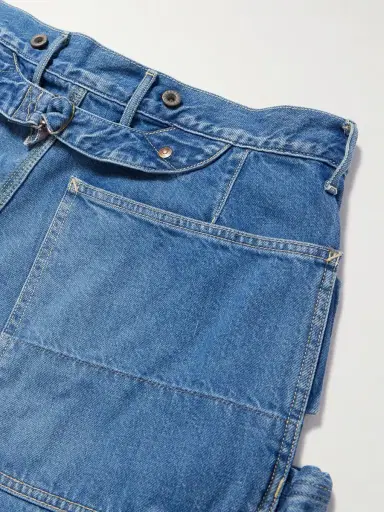 KAPITAL Lumber Straight-Leg Panelled Jeans - Men | Thumbnail 4