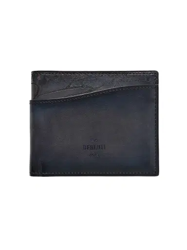 Berluti Makore Neo Scritto Venezia Leather Billfold Wallet - Men | Thumbnail 1 Berluti Makore Neo Scritto Venezia Leather Billfold Wallet - Men | Thumbnail 1