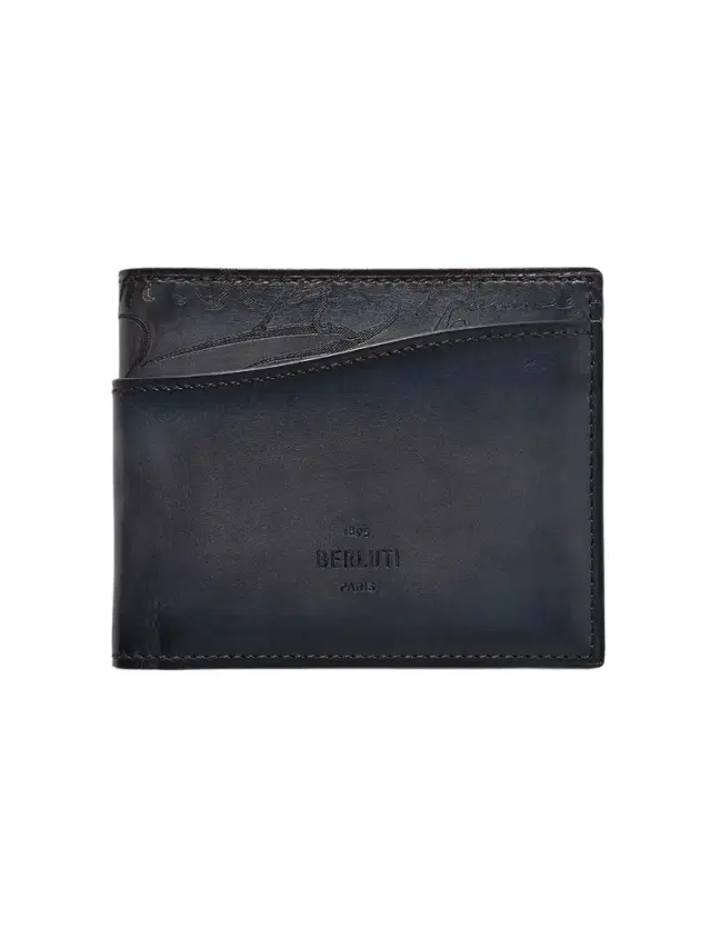 Makore Neo Scritto Venezia Leather Billfold Wallet - Men