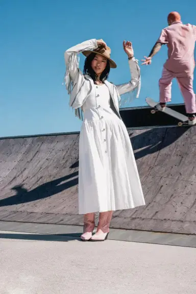 Adam Lippes CASSIE DRESS | Thumbnail 2