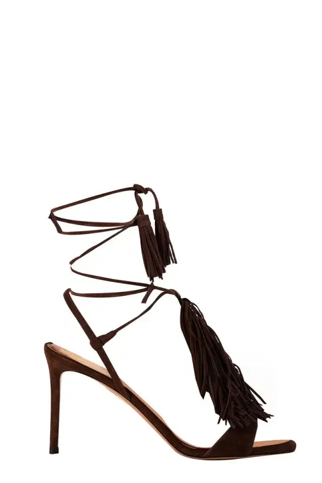 Aquazzura GYTANE SANDAL - ESPRESSO
