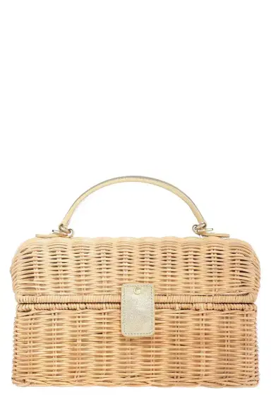 Judith Leiber ISLA WICKER BASKET | Thumbnail 1
