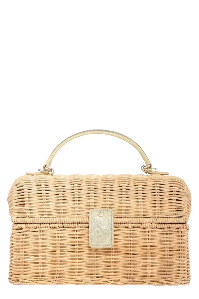 Judith Leiber ISLA WICKER BASKET
