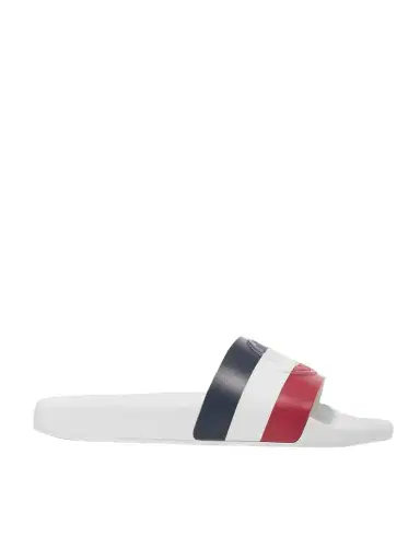 Moncler Striped Rubber Slides | Thumbnail 1 Moncler Striped Rubber Slides | Thumbnail 1