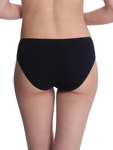 Natori Women's Bliss Bare Cotton Hipster - Black - Size XS | Thumbnail 3