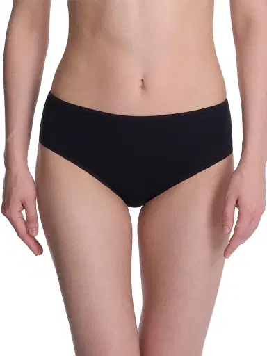 Natori Women's Bliss Bare Cotton Hipster - Black - Size XS | Thumbnail 1