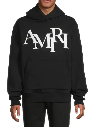 AMIRI Men's Logo Staggered Hoodie | Thumbnail 3