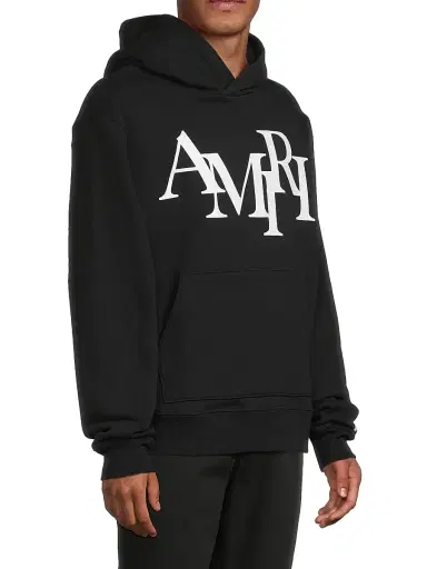 AMIRI Men's Logo Staggered Hoodie | Thumbnail 4