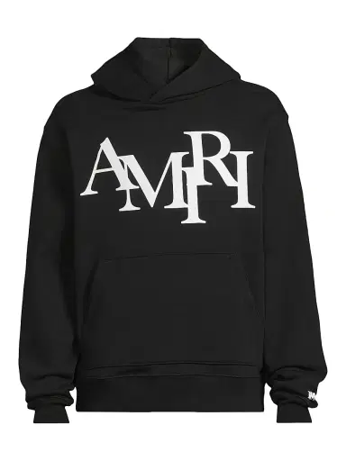 AMIRI Men's Logo Staggered Hoodie | Thumbnail 1