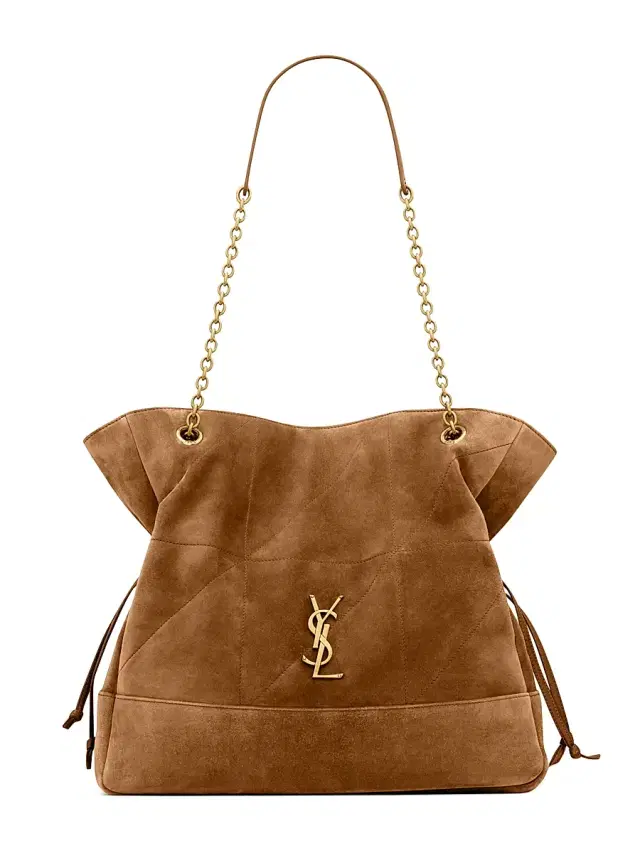 Women's Jamie Shopping Tote in Suede - Caramel Cognac