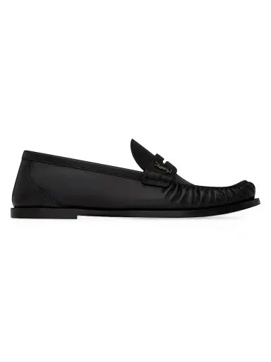 Saint Laurent Men's Laurent Loafers in Smooth Leather - Black - Size 6.5 | Thumbnail 1 Saint Laurent Men's Laurent Loafers in Smooth Leather - Black - Size 6.5 | Thumbnail 1