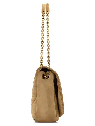 Saint Laurent Women's Jamie 4.3 Shoulder Bag in Suede - Golden Leaf | Thumbnail 4 Saint Laurent Women's Jamie 4.3 Shoulder Bag in Suede - Golden Leaf | Thumbnail 4