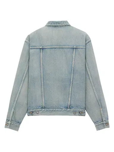 Saint Laurent Men's Trucker Jacket in Denim - Chicago Blue | Thumbnail 2