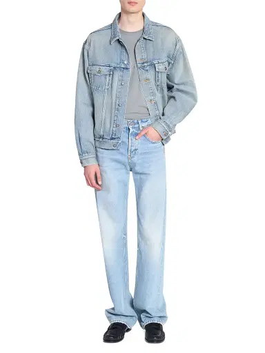 Saint Laurent Men's Trucker Jacket in Denim - Chicago Blue | Thumbnail 3