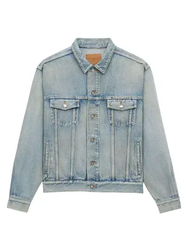 Saint Laurent Men's Trucker Jacket in Denim - Chicago Blue | Thumbnail 1