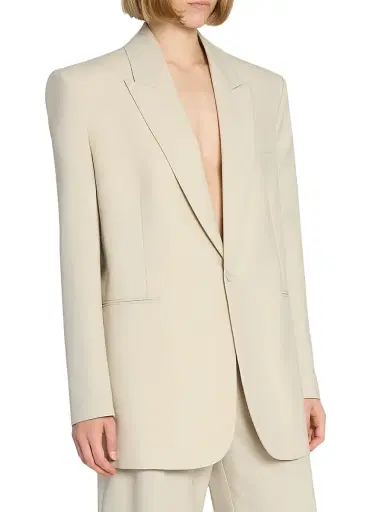 Saint Laurent Women's Jacket in Light Wool - Beige | Thumbnail 5 Saint Laurent Women's Jacket in Light Wool - Beige | Thumbnail 5