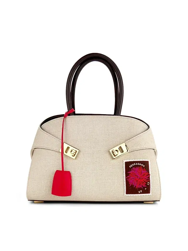 Women's Hug Canvas Handbag - Naturale