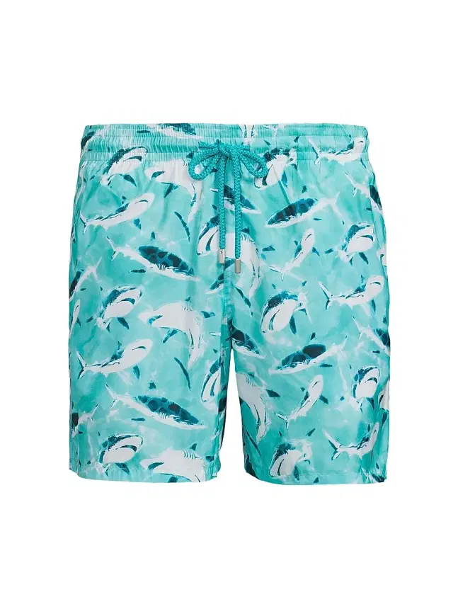 Men's Requins Shark Swim Shorts - Lagon