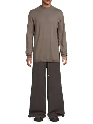 Rick Owens Men's Maglia Oversized Wool Sweater | Thumbnail 2 Rick Owens Men's Maglia Oversized Wool Sweater | Thumbnail 2