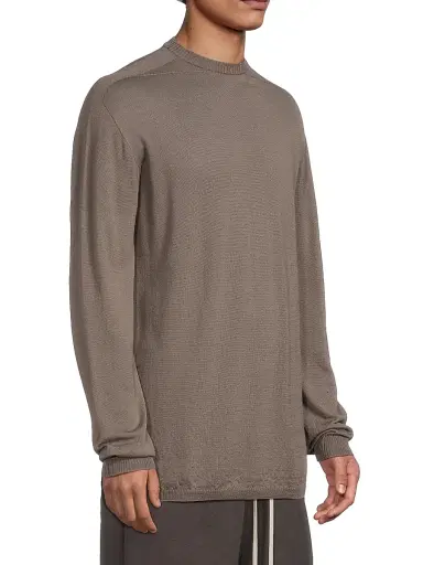 Rick Owens Men's Maglia Oversized Wool Sweater | Thumbnail 4 Rick Owens Men's Maglia Oversized Wool Sweater | Thumbnail 4