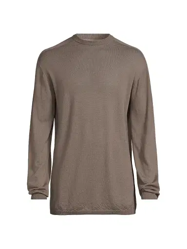 Rick Owens Men's Maglia Oversized Wool Sweater | Thumbnail 1 Rick Owens Men's Maglia Oversized Wool Sweater | Thumbnail 1