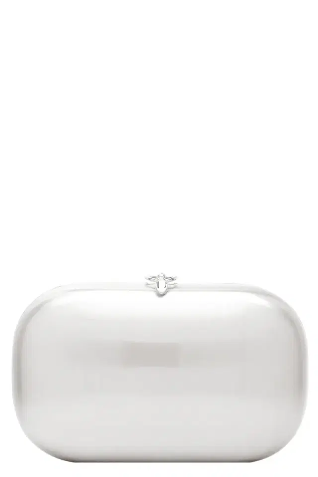 JEFFREY LEVINSON Elina Plus Clutch - White Gold