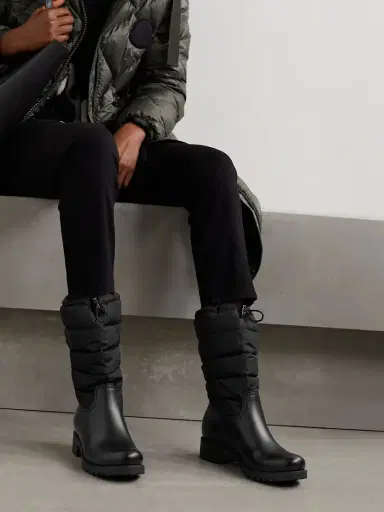 Moncler Ginette Quilted Nylon And Rubber Rain Boots | Thumbnail 2