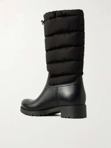 Moncler Ginette Quilted Nylon And Rubber Rain Boots | Thumbnail 3