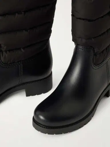 Moncler Ginette Quilted Nylon And Rubber Rain Boots | Thumbnail 4