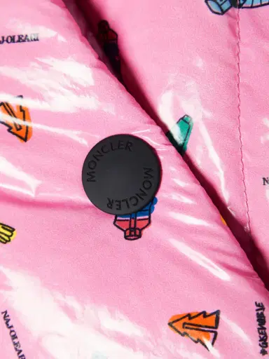 Moncler Genius + 3 Moncler Grenoble Cropped Printed Quilted Down Ski Jacket | Thumbnail 4 Moncler Genius + 3 Moncler Grenoble Cropped Printed Quilted Down Ski Jacket | Thumbnail 4