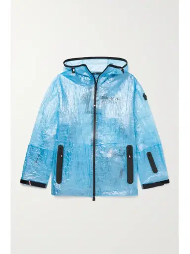 Moncler Genius Landry Hooded Printed Crinkled-pvc Jacket | Thumbnail 1