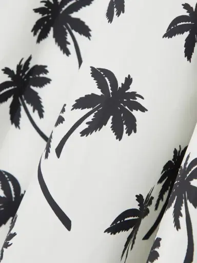 Moncler Belted Pleated Printed Shell Skirt | Thumbnail 4