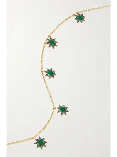 L’Atelier Nawbar Cosmic Ibiza Mini 18-karat Gold, Malachite And Diamond Choker | Thumbnail 4 L’Atelier Nawbar Cosmic Ibiza Mini 18-karat Gold, Malachite And Diamond Choker | Thumbnail 4
