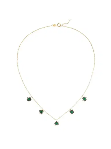 L’Atelier Nawbar Cosmic Ibiza Mini 18-karat Gold, Malachite And Diamond Choker | Thumbnail 1 L’Atelier Nawbar Cosmic Ibiza Mini 18-karat Gold, Malachite And Diamond Choker | Thumbnail 1