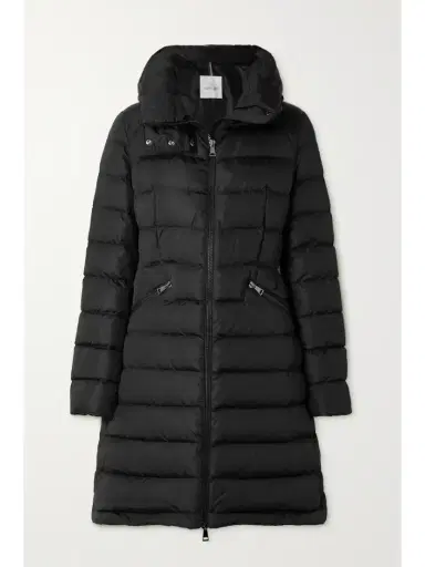 Moncler Flammette Hooded Quilted Shell Coat | Thumbnail 1 Moncler Flammette Hooded Quilted Shell Coat | Thumbnail 1