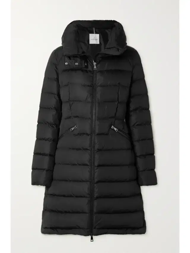 Flammette Hooded Quilted Shell Coat