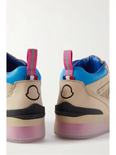 Moncler Pivot Mid Leather And Ripstop-trimmed Suede Sneakers | Thumbnail 4 Moncler Pivot Mid Leather And Ripstop-trimmed Suede Sneakers | Thumbnail 4
