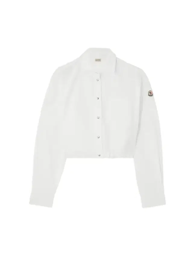 Moncler Cropped Cotton-poplin Shirt