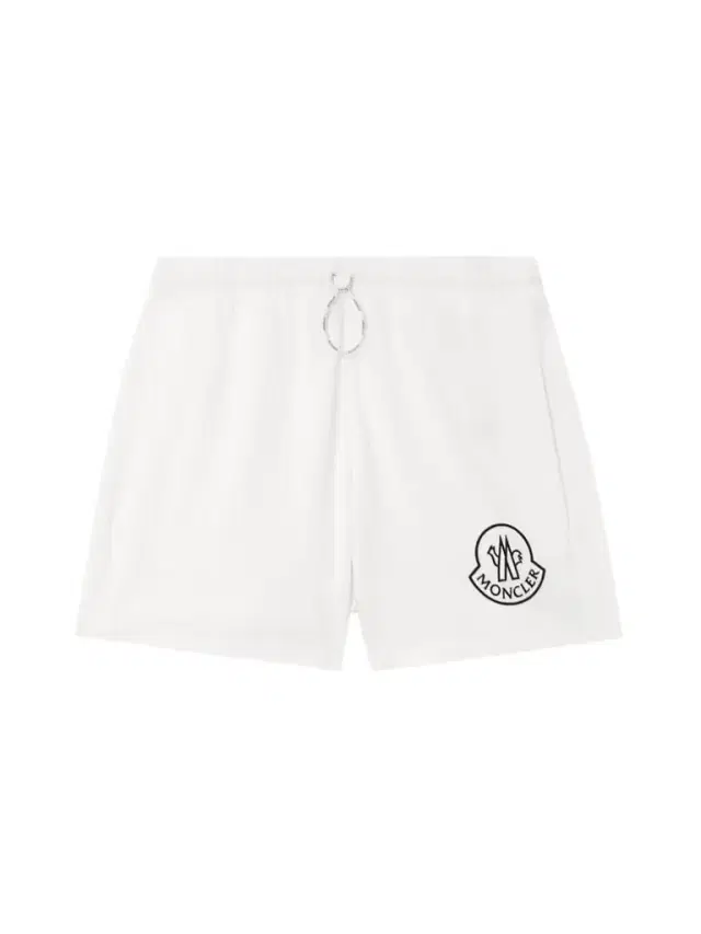 Moncler Printed Cotton-piqué Shorts