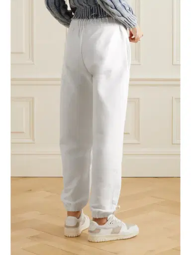 Moncler Tapered Cotton-jersey Track Pants | Thumbnail 4