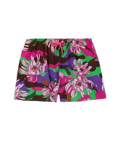 Moncler Floral-print Cotton-poplin Shorts | Thumbnail 1