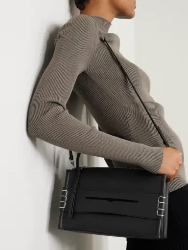 JW Anderson Loafer Embroidered Leather Shoulder Bag | Thumbnail 2