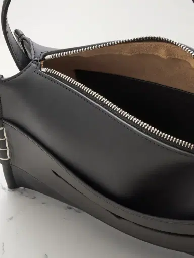 JW Anderson Loafer Embroidered Leather Shoulder Bag | Thumbnail 5