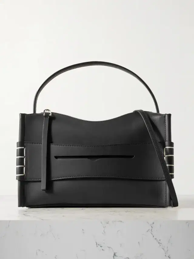 JW Anderson Loafer Embroidered Leather Shoulder Bag