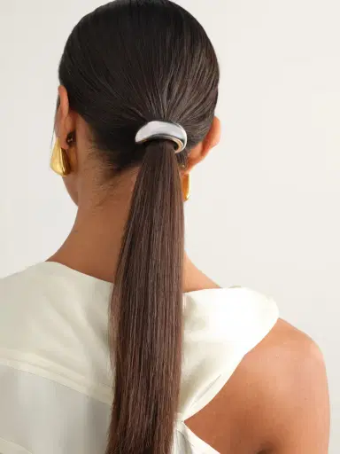LIÉ STUDIO The Thea Silver-plated Hair Tie | Thumbnail 2 LIÉ STUDIO The Thea Silver-plated Hair Tie | Thumbnail 2