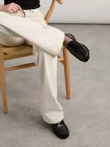 Saint Laurent Laurent Glossed-leather Loafers | Thumbnail 2 Saint Laurent Laurent Glossed-leather Loafers | Thumbnail 2